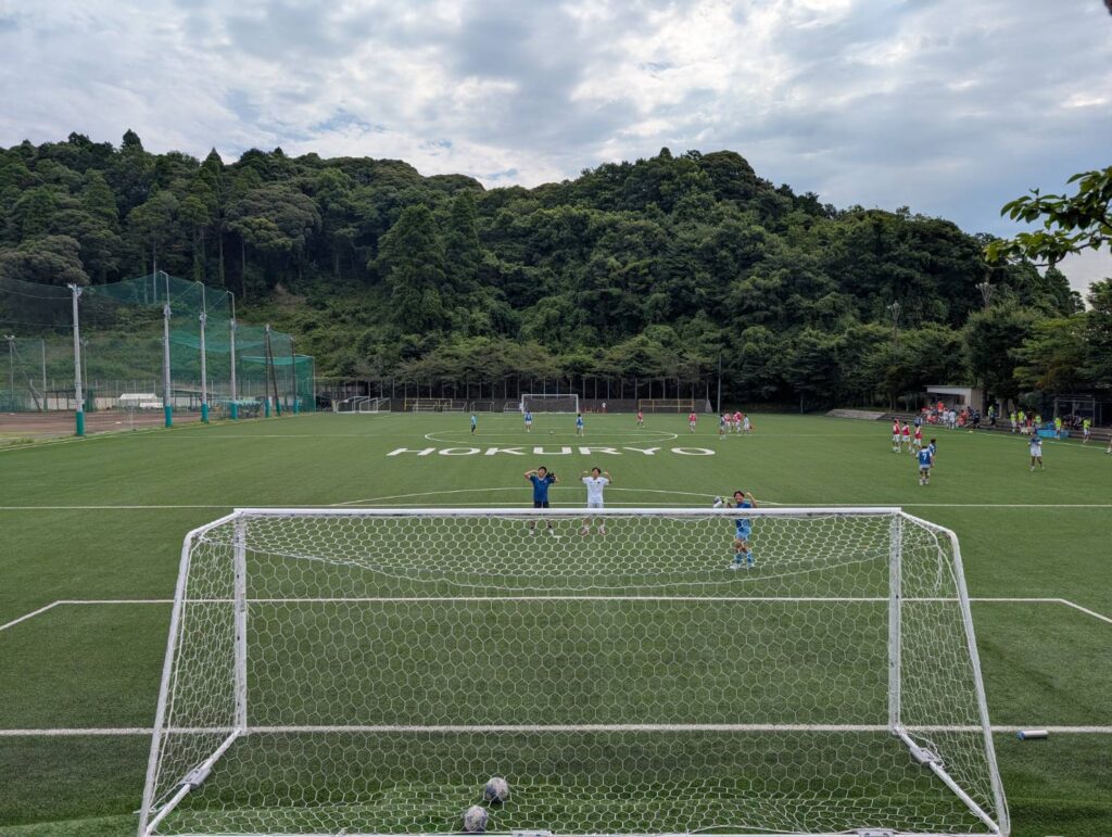 サッカー場がリニューアル