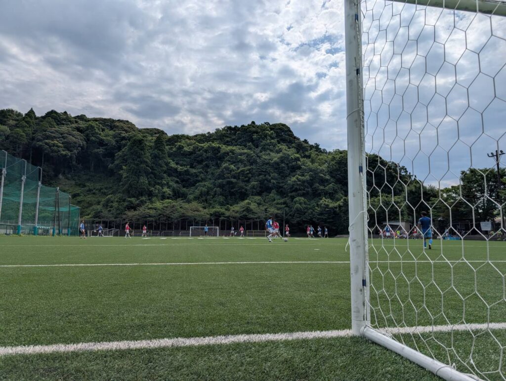 サッカー場がリニューアル